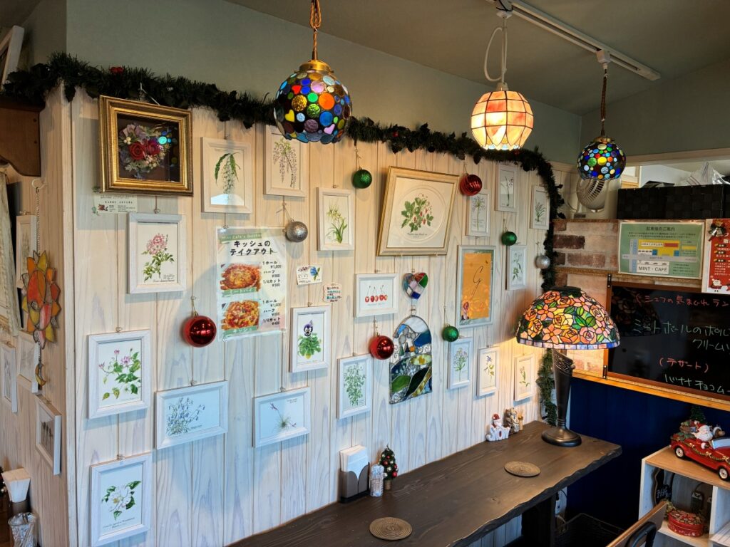 ミントカフェのインテリア