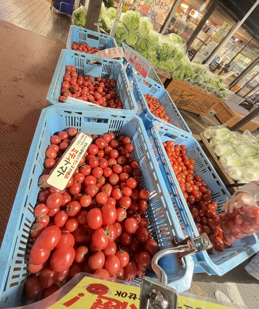 大量のミニトマト