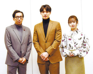 映画『楓』のエピソードを話してくれた行定勲監督と主演の福士蒼汰さん、福原遥さん