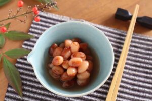 お豆さんの優しい甘さにほっこり 虎豆の甘煮【おうちでCOOK】