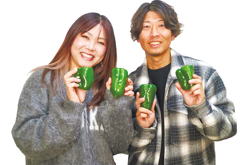 JA熊本市東部ピーマン部会ピーマン農家 岡島 聖二さん・智実さん