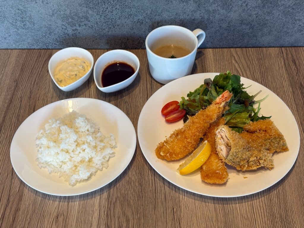 太陽と月のミックスフライ