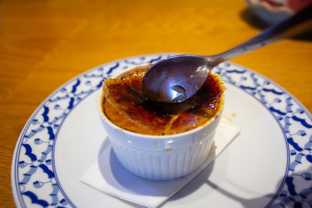 ジャスミン茶のクレームブリュレ