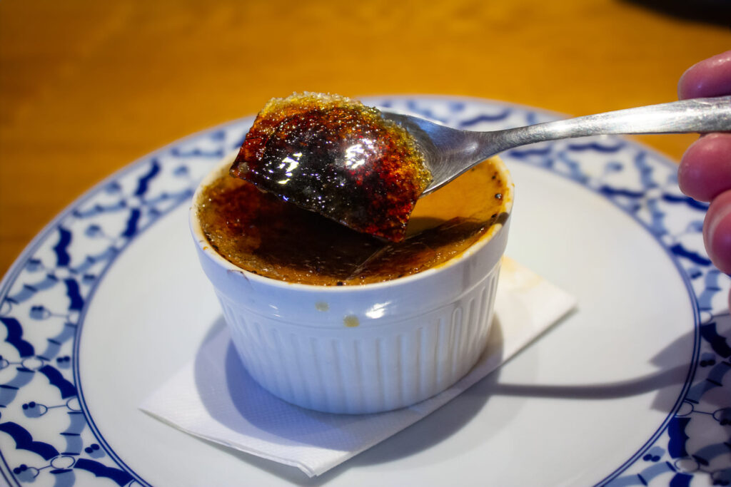 ジャスミン茶のクレームブリュレ