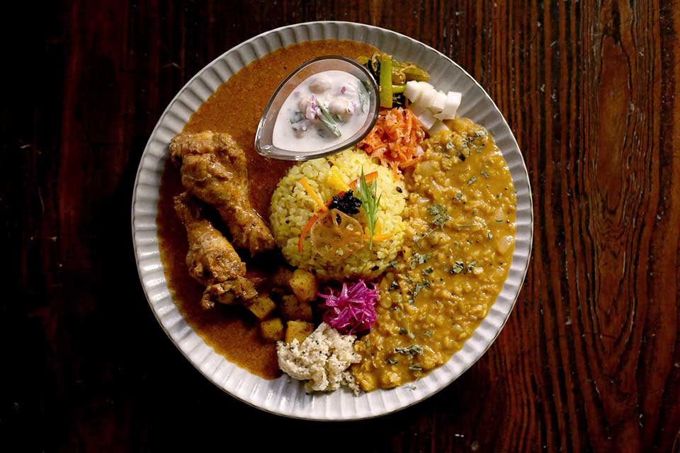 毎月第4週に提供される「スリランカカレー」1100円