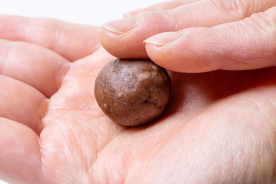 1個の大きさは一口大が目安