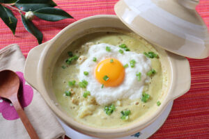 カレーの香りが食欲そそるトロトロおじや 山芋とろろのカレーおじや【おうちでCOOK】