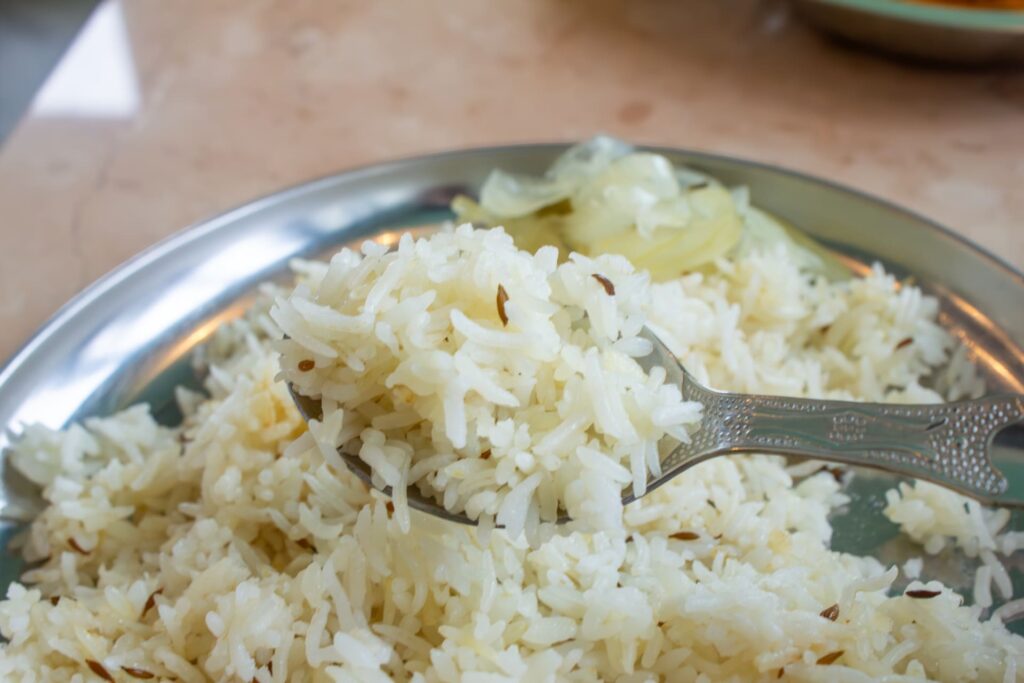 チキンカラヒとエビたま