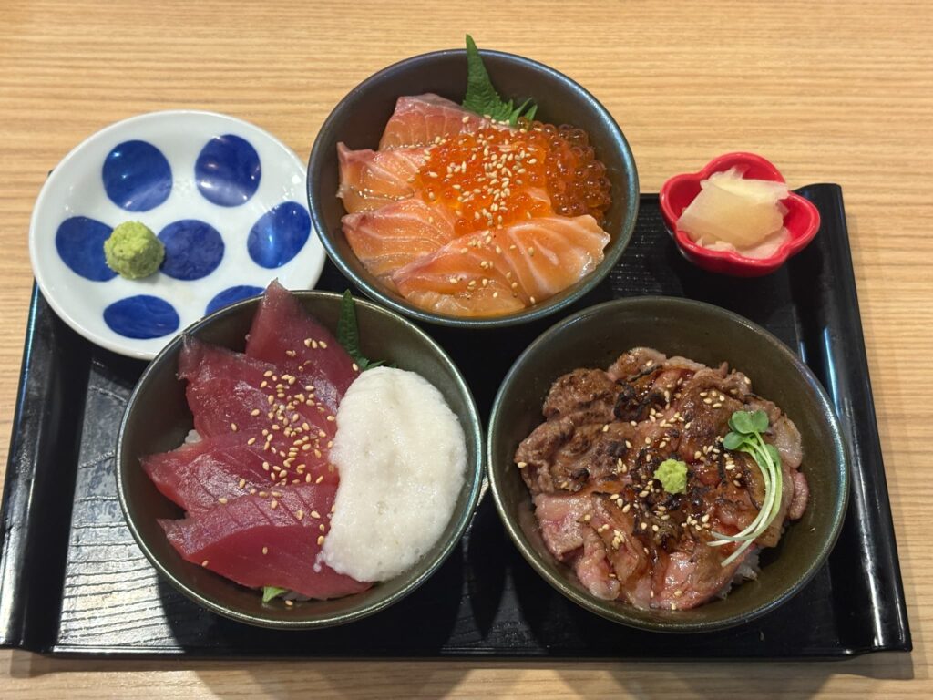 サカナバの3色丼