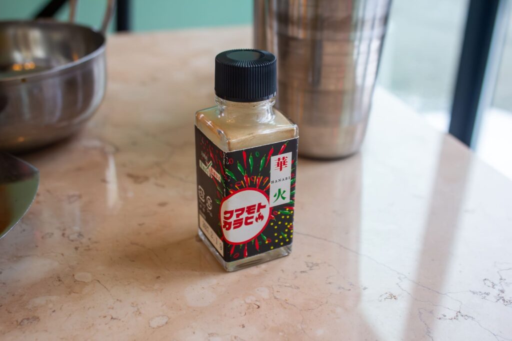 チキンカラヒとエビたま