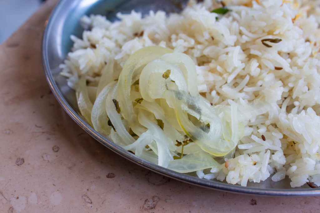 チキンカラヒとエビたま